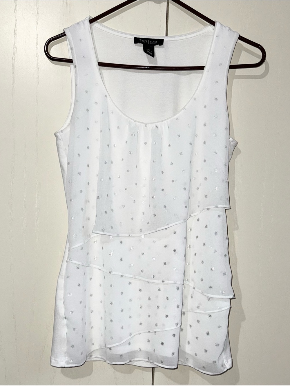 White House Black Market Ruffle Tank